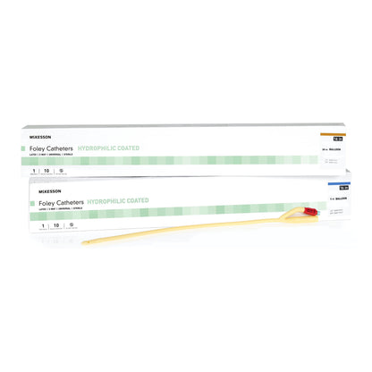 McKesson Hydrophilic-Coated Latex Foley Catheter, Hydrophilic Polymer Coated Latex