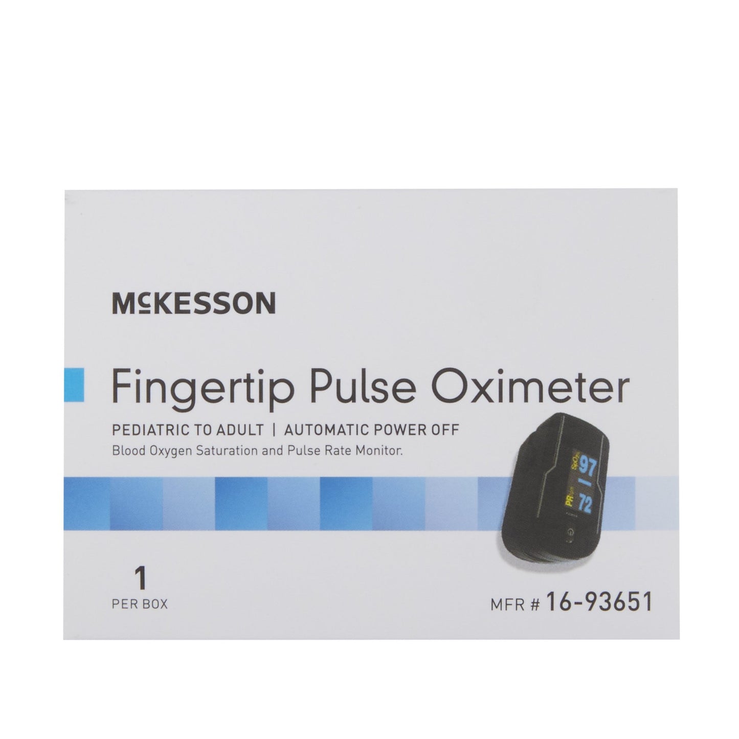 McKesson Fingertip Pulse Oximeter without Connectivity, Battery Operated
