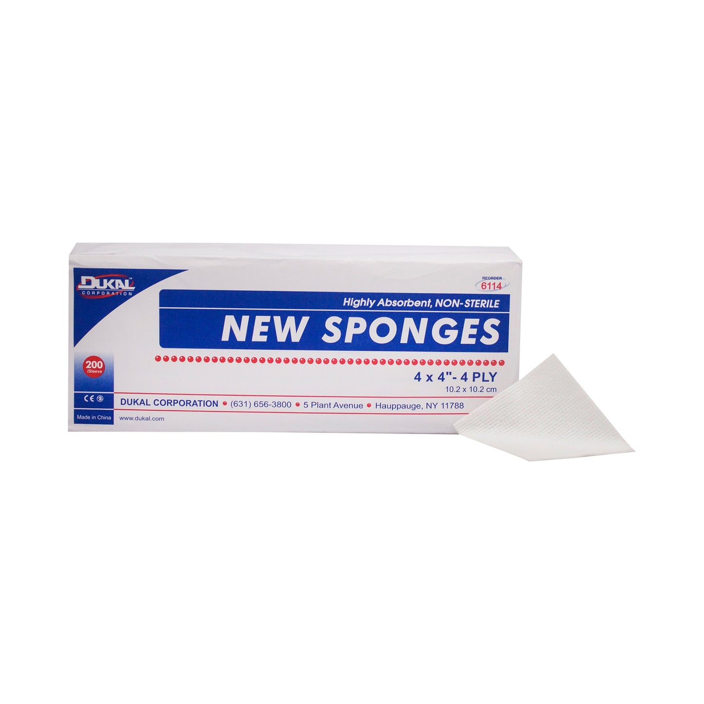 Dukal™ Nonwoven Sponge, 4 x 4 Inch
