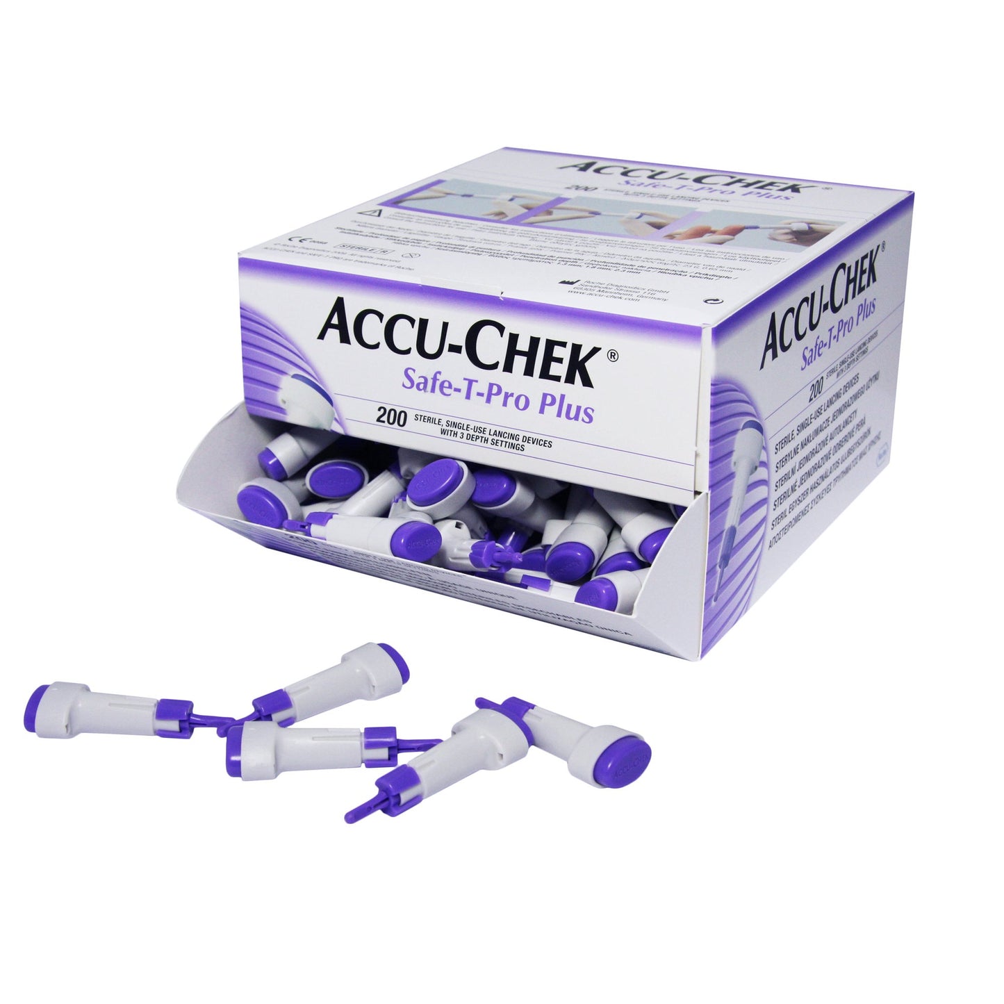 Accu-Chek® Safe-T-Pro® Plus Safety Lancet 200ct