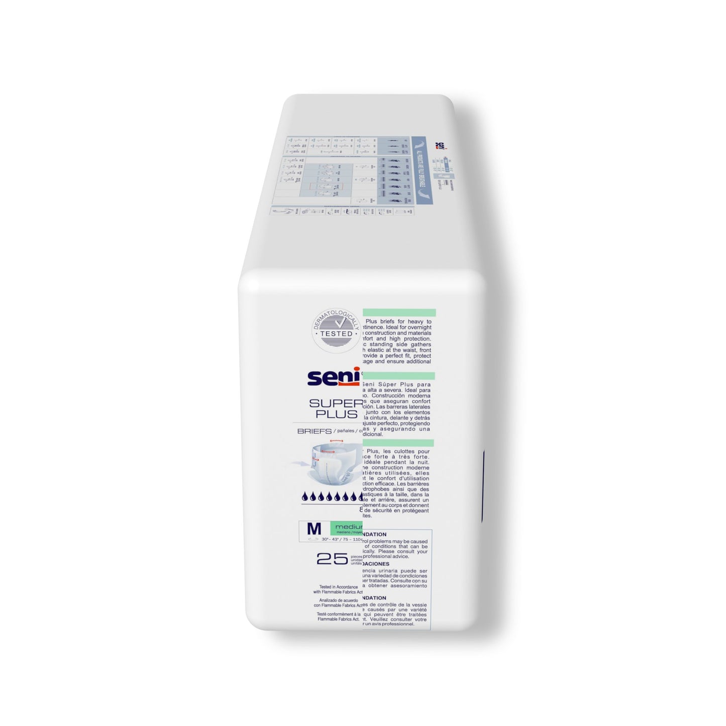 Seni® Super Plus Overnight Heavy to Severe Absorbency Incontinence Brief, Cloth-like Topsheet