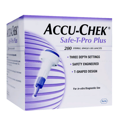 Accu-Chek® Safe-T-Pro® Plus Safety Lancet 200ct