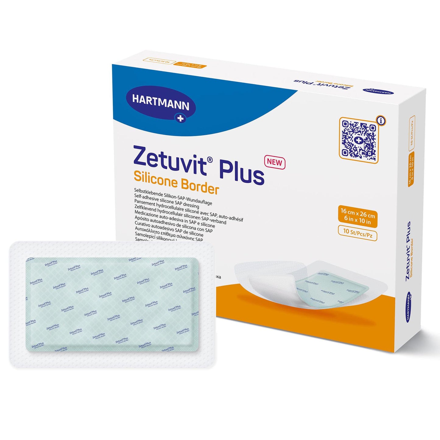Zetuvit® Plus Silicone Border Super Absorbent Dressing