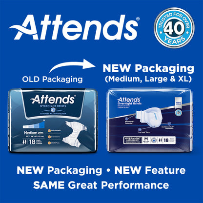Attends® Briefs with Overnight Protection