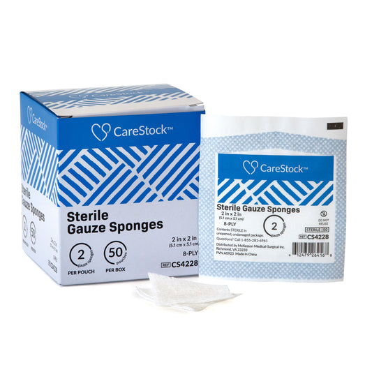 CareStock™ Gauze Sponge, 2 x 2 Inch