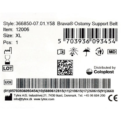 Brava® Support Belt for Ostomy Appliance, Fits 37 – 42 Inch waists