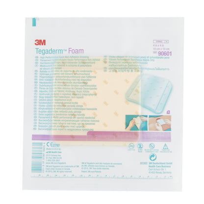 3M™ Tegaderm™ High Performance Nonadhesive without Border Foam Dressing, 4 x 4 Inch
