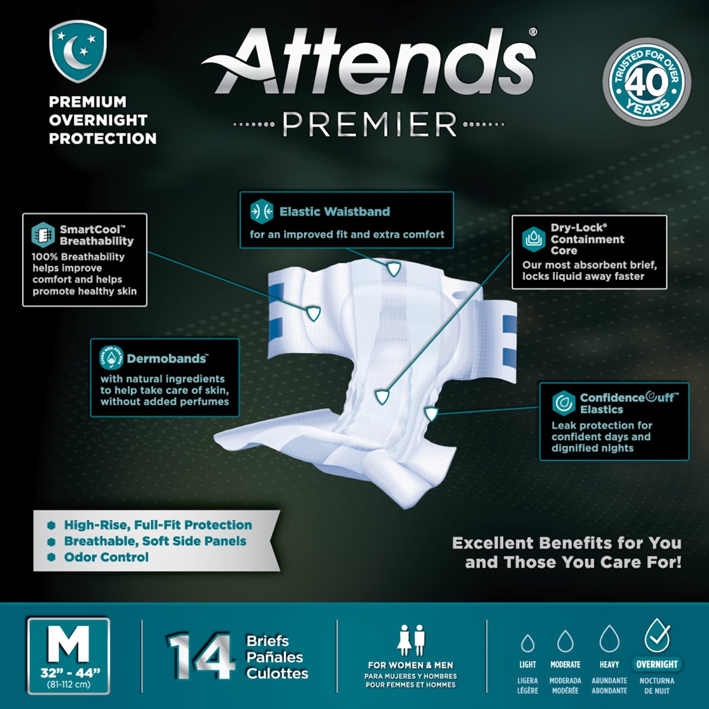 Attends® Premier™ Briefs