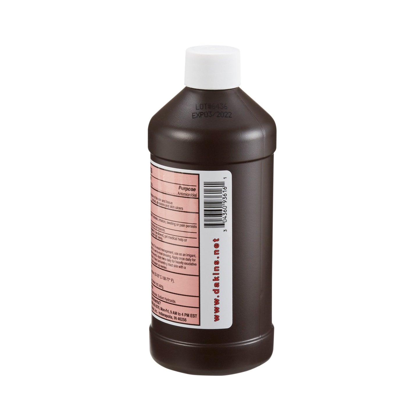 Dakins® Solution Half Strength Antimicrobial Wound Cleanser, 16-Ounce Bottle