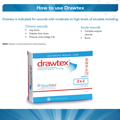 Drawtex® Nonadherent Dressing, White