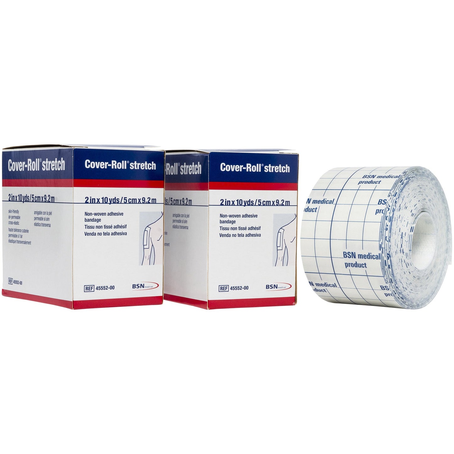 Cover-Roll® Stretch Nonwoven Polyester Dressing Retention Tape, 2 Inch x 10 Yard