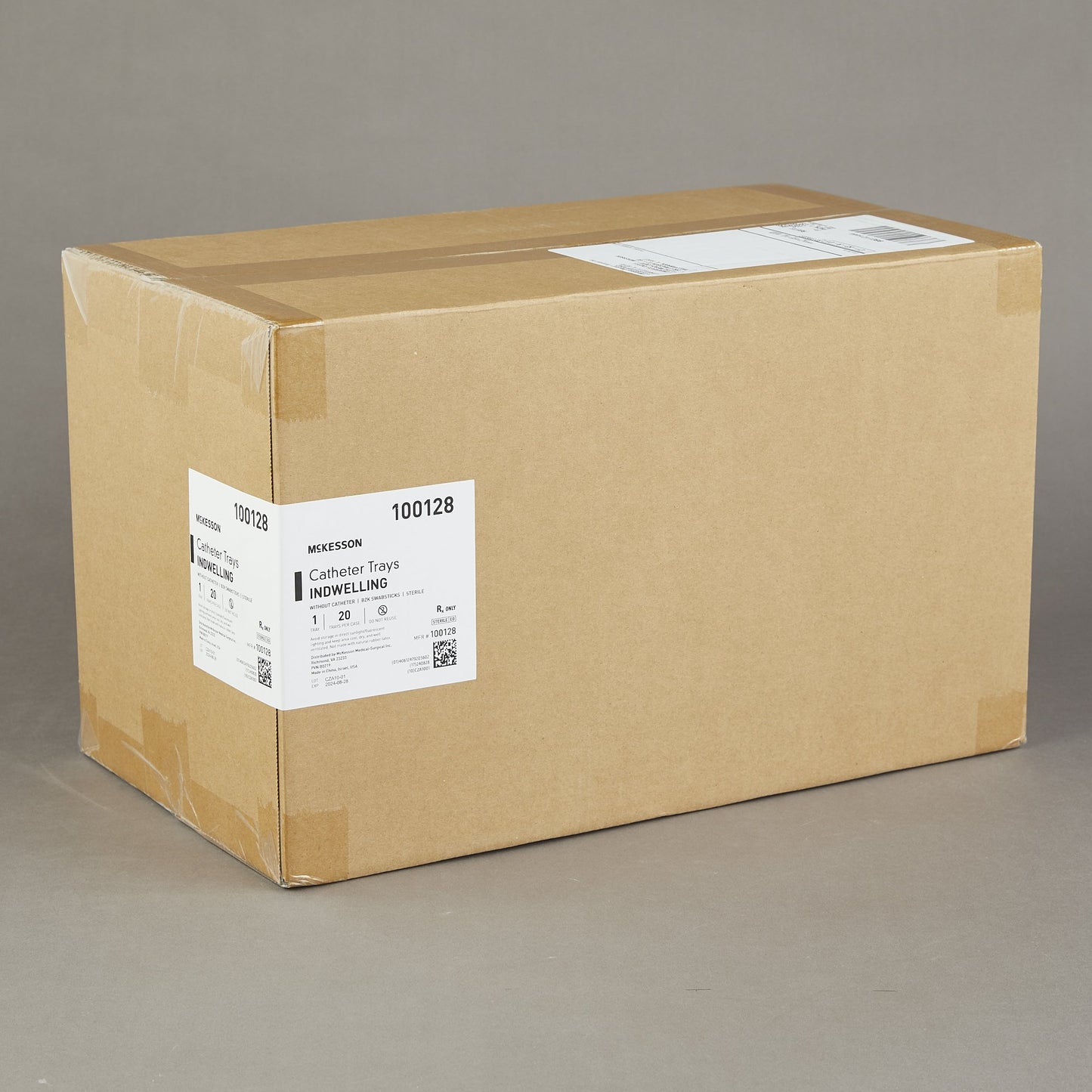 McKesson Indwelling Catheter Tray Without Catheter, BZK