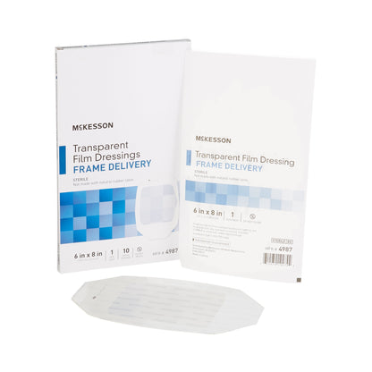 McKesson Octagonal Dressing with Frame-Style Delivery, 6 x 8 Inch