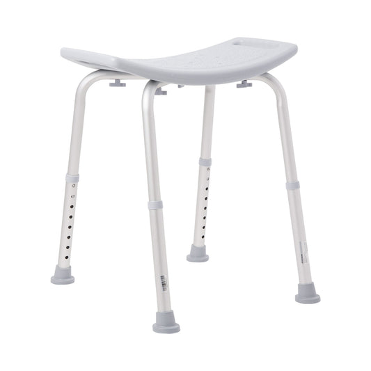 McKesson Aluminum Bath Bench Without Backrest, 15.5 – 19.5 Inch