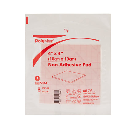 PolyMem® Foam Dressing Nonadhesive Without Border, 4 x 4 Inch