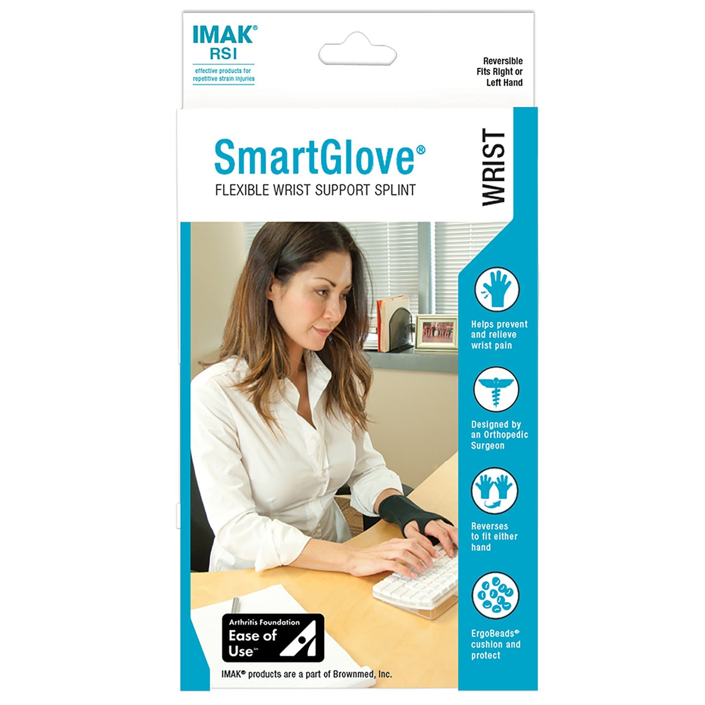 IMAK® RSI SmartGlove with Thumb Support Glove, Black