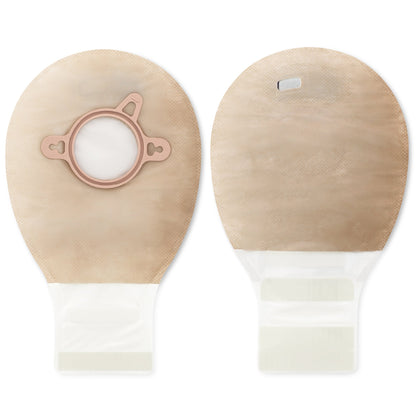 New Image™ Two-Piece Beige Ostomy Pouch, Pre-cut to Fit 44 mm