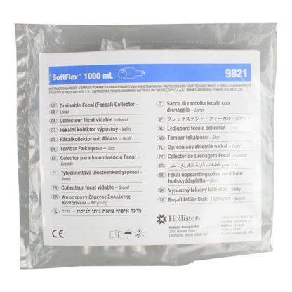 Flextend™ One-Piece Opaque Rectal Collection Pouch with SoftFlex, 12-Inch Length