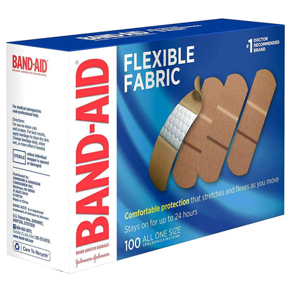 Kenvue - Band-Aid® Flexible Fabric Tan Adhesive Strip, 1 x 3 Inch