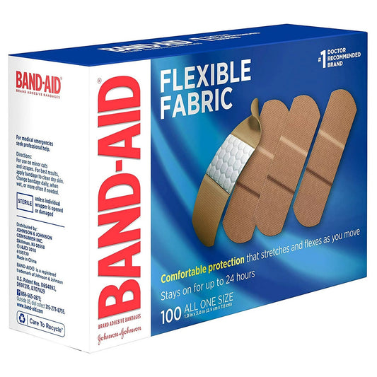 Kenvue - Band-Aid® Flexible Fabric Tan Adhesive Strip, 1 x 3 Inch