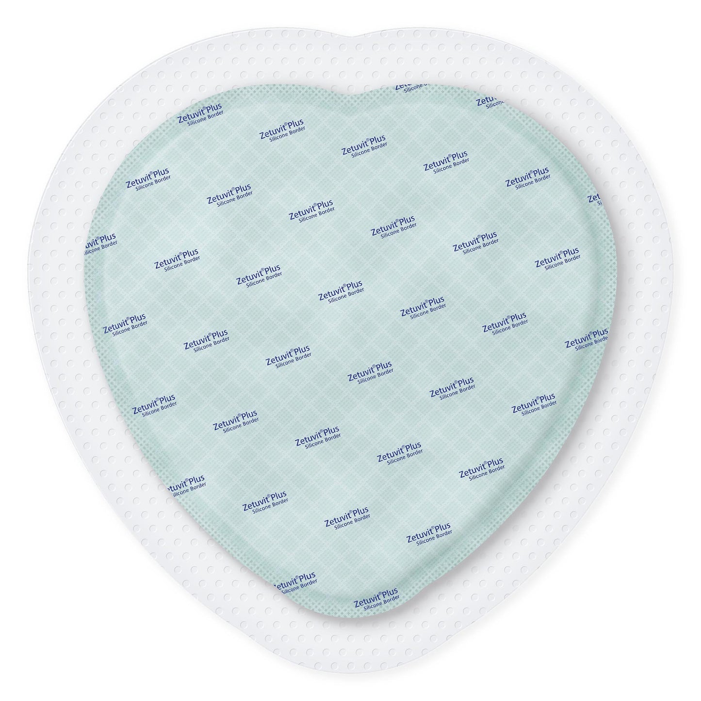 Zetuvit® Plus Silicone Border Super Absorbent Dressing, 9 x 9 Inch Sacral