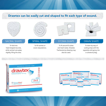 Drawtex® Nonadherent Dressing, White