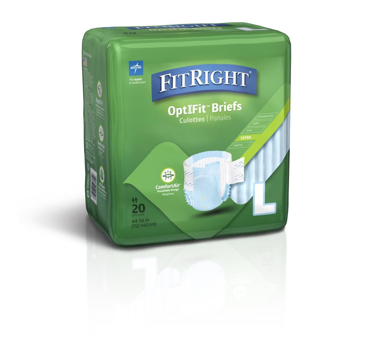 FitRight OptiFit Extra Incontinence Briefs