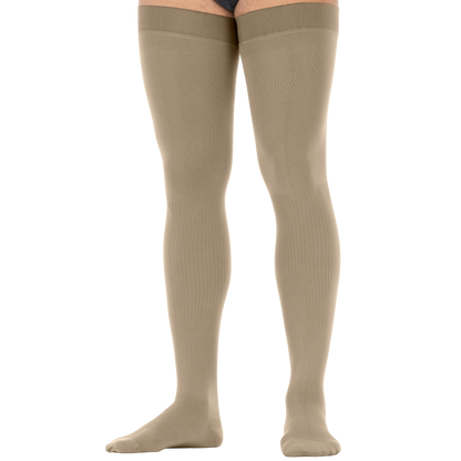 JOBST® forMen Thigh High 30-40 mmHg w/ Micro Dotted Band Compression Socks Closed Toe
