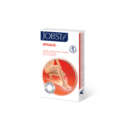 JOBST® Opaque Women's Thigh High 20-30 mmHg w/ Silicone Dot Top Band Closed Toe