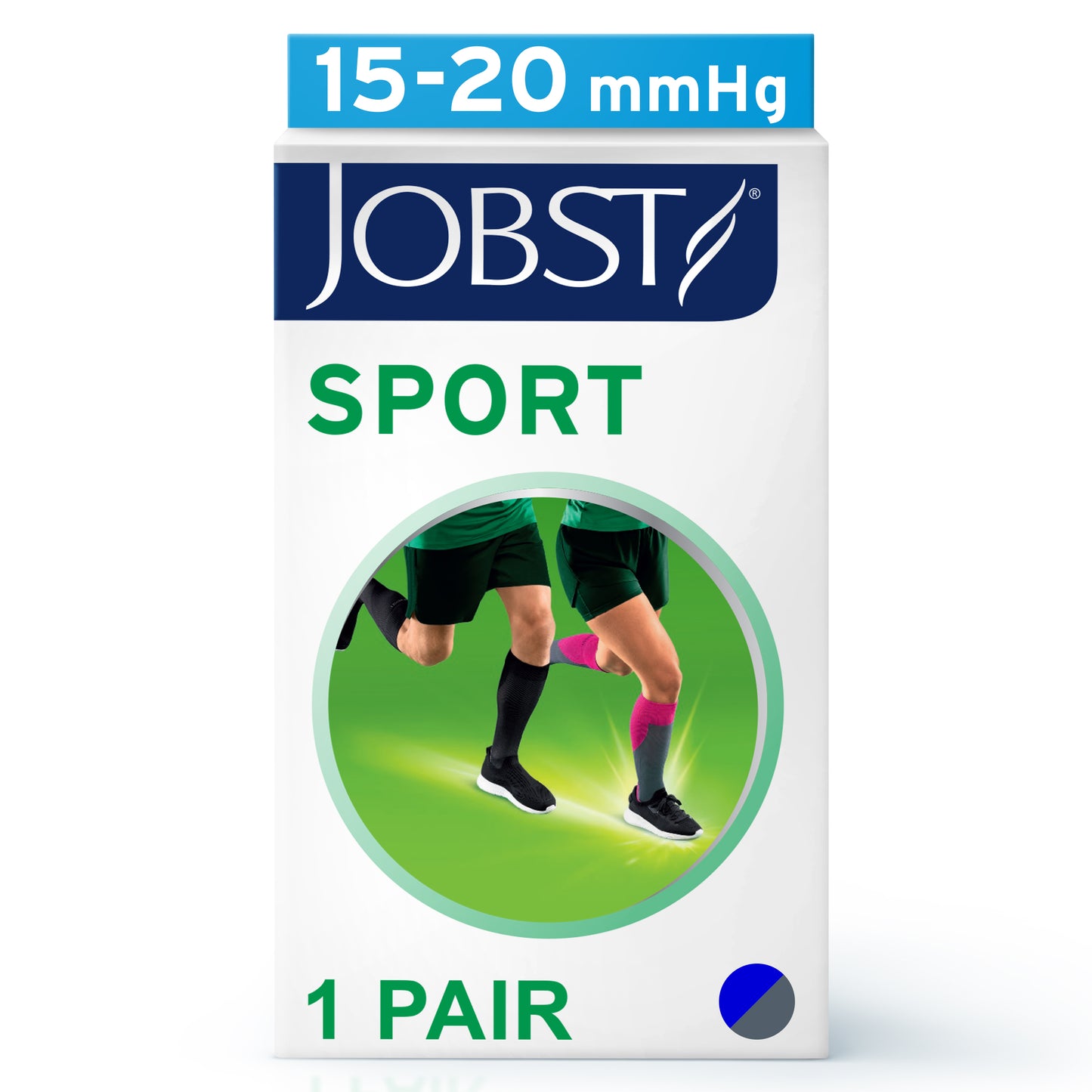 JOBST® Sport Knee High 15-20 mmHg Compression Socks Closed Toe