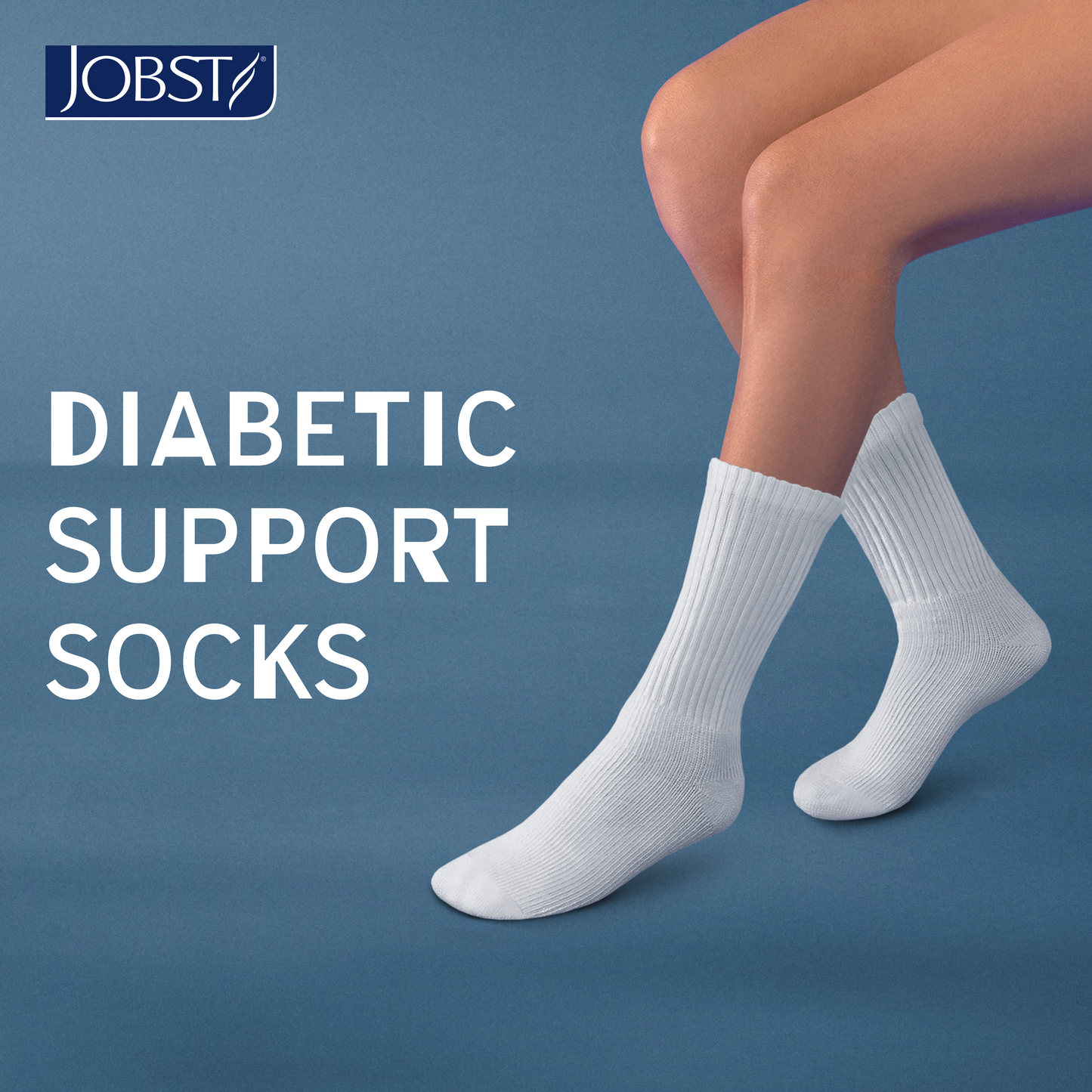 JOBST® SensiFoot™ Diabetic Crew 8-15 mmHg Compression Socks Closed Toe