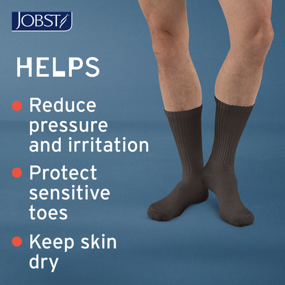 JOBST® SensiFoot™ Diabetic Crew 8-15 mmHg Compression Socks Closed Toe