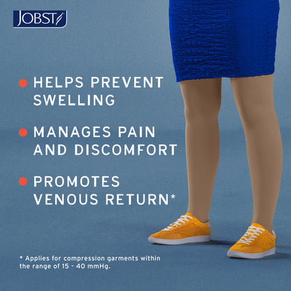 JOBST® Relief Waist High 15-20 mmHg Compression Stockings Open Toe