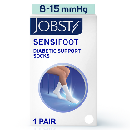 JOBST® SensiFoot™ Diabetic Crew 8-15 mmHg Compression Socks Closed Toe