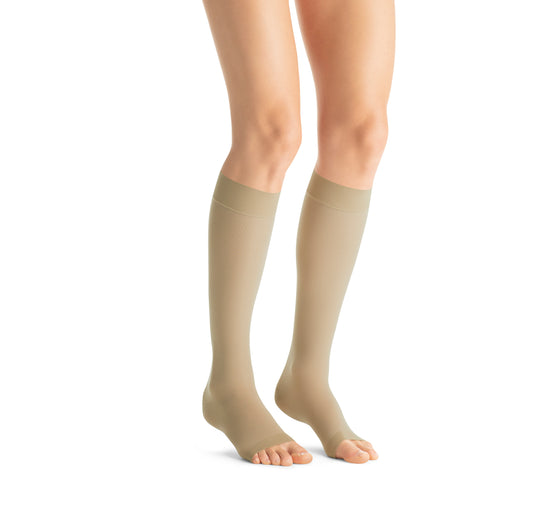 JOBST® UltraSheer Women's Knee High 15-20 mmHg Compression Stockings Open Toe