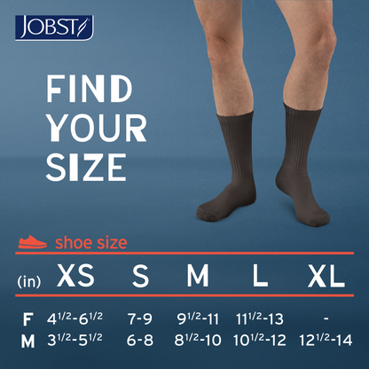 JOBST® SensiFoot™ Diabetic Crew 8-15 mmHg Compression Socks Closed Toe