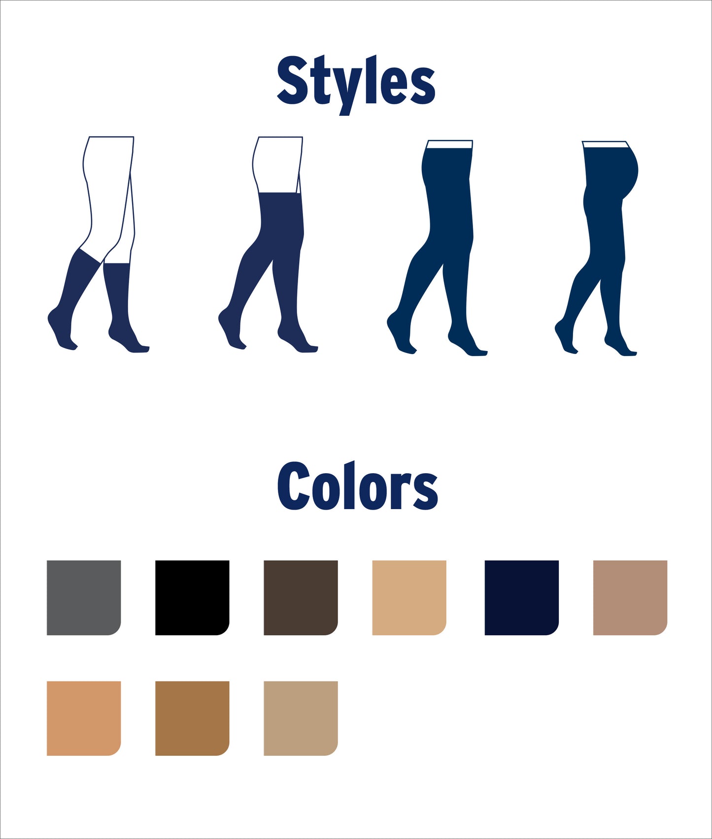 JOBST® UltraSheer Women's Knee High 15-20 mmHg Compression Stockings Closed Toe