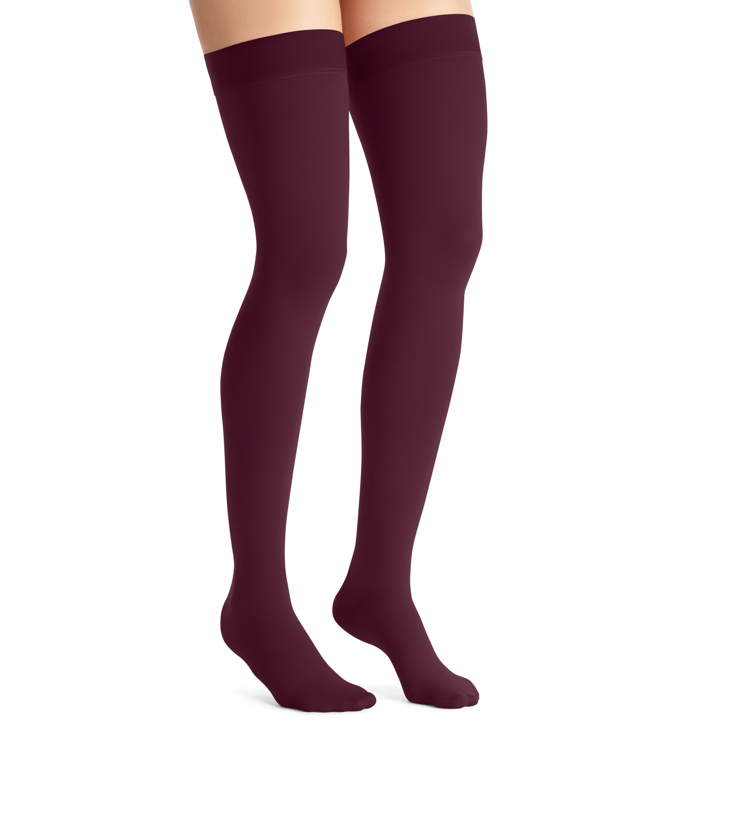 JOBST® Opaque Women's Thigh High 15-20 mmHg w/ Silicone Dot Top Band Compression Stockings Closed Toe