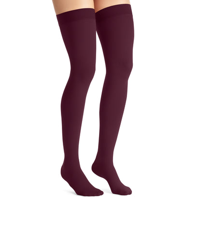 JOBST® Opaque Women's Thigh High 20-30 mmHg w/ Silicone Dot Top Band Closed Toe