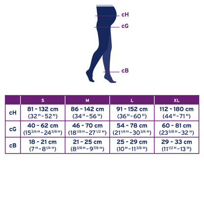 JOBST® Opaque Maternity Waist High 15-20 mmHg Compression Stockings Closed Toe