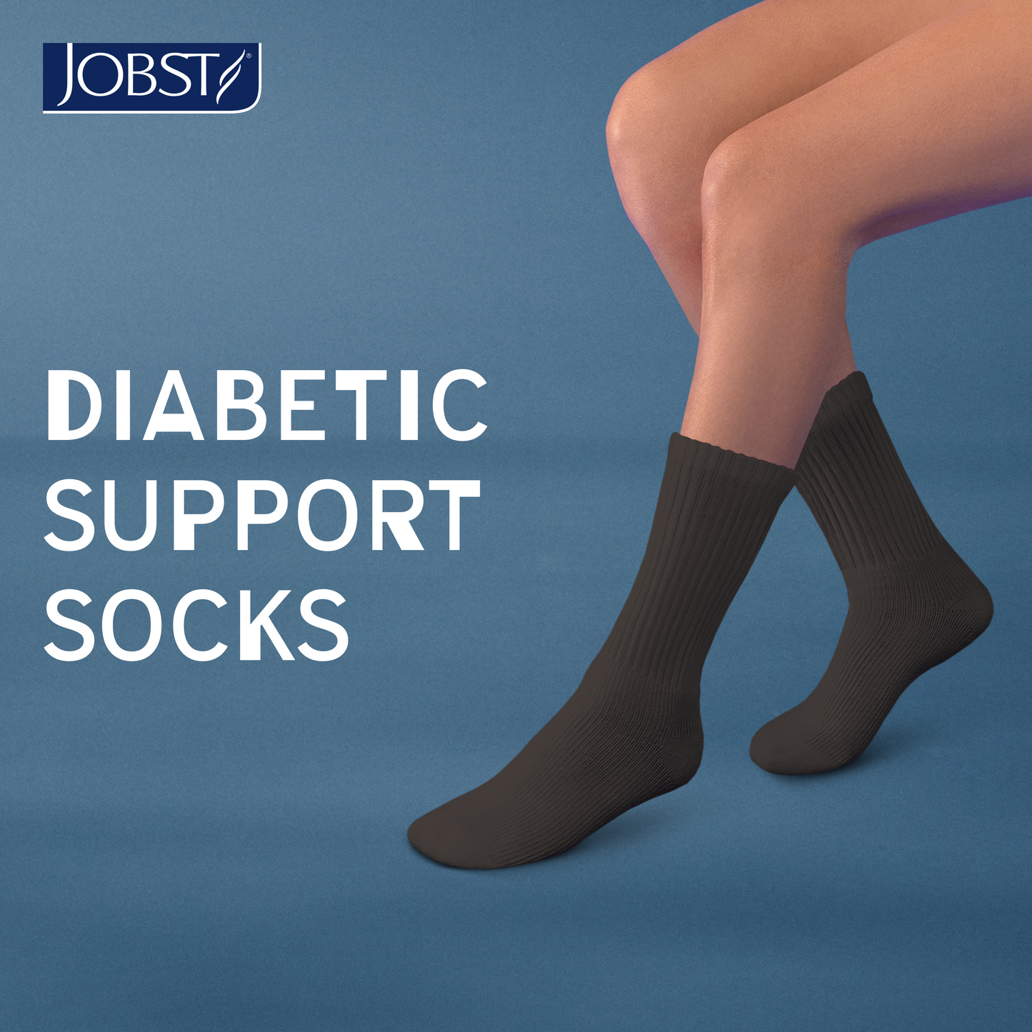 JOBST® SensiFoot™ Diabetic Crew 8-15 mmHg Compression Socks Closed Toe