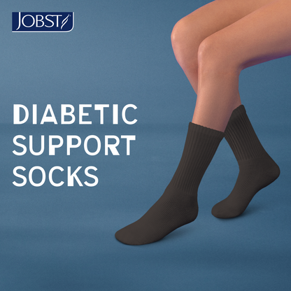 JOBST® SensiFoot™ Diabetic Crew 8-15 mmHg Compression Socks Closed Toe