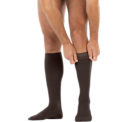 JOBST® forMen Knee High 15-20 mmHg w/ SoftFit Band Compression Socks Closed Toe