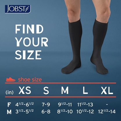 JOBST® SensiFoot™ Diabetic Knee High 8-15 mmHg Compression Socks Closed Toe