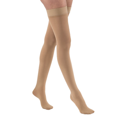 JOBST® Relief Thigh High 20-30 mmHg w/ Silicone Dot Top Band Compression Stockings Closed Toe