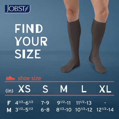 JOBST® SensiFoot™ Diabetic Knee High 8-15 mmHg Compression Socks Closed Toe