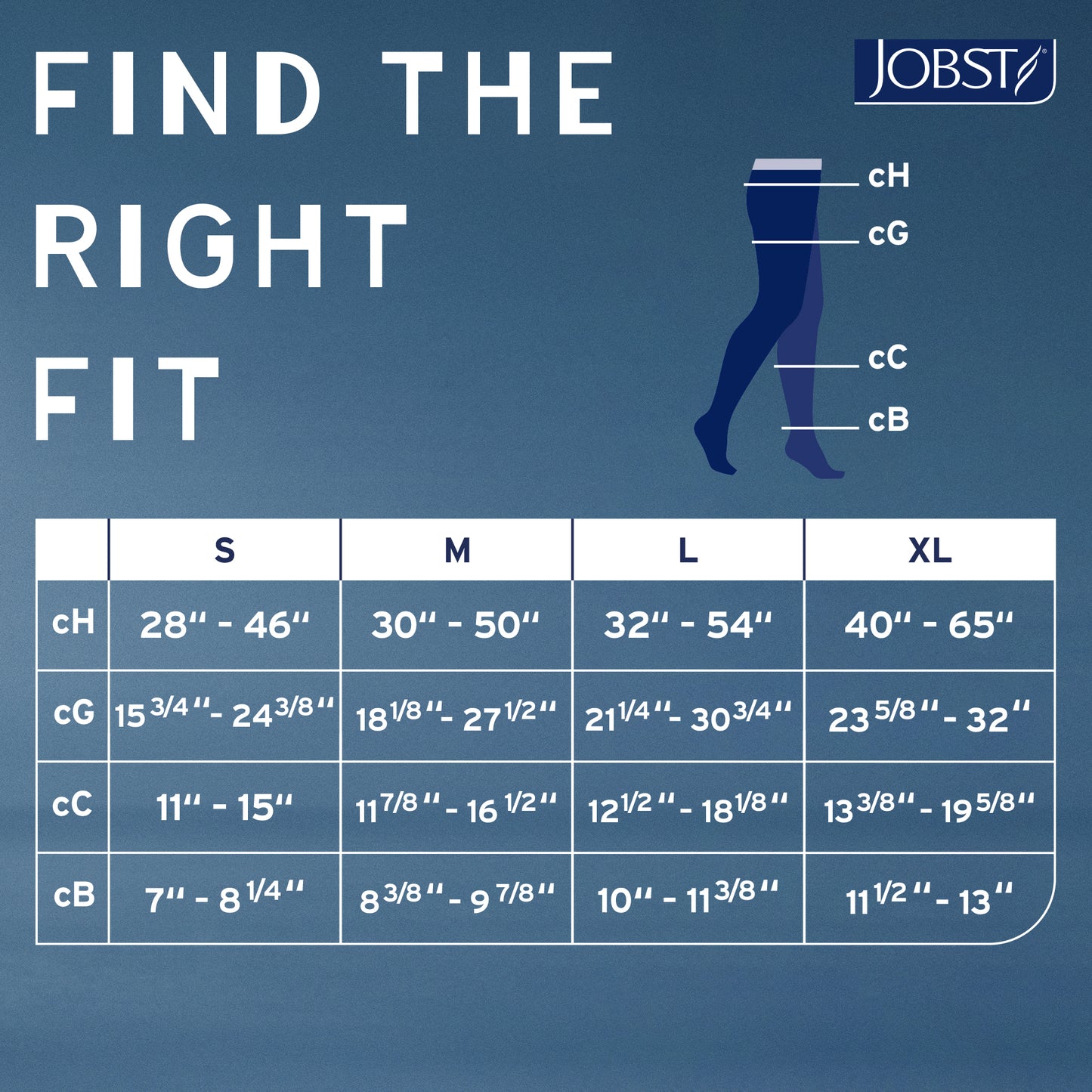 JOBST® Relief Waist High 30-40 mmHg Compression Stockings Closed Toe