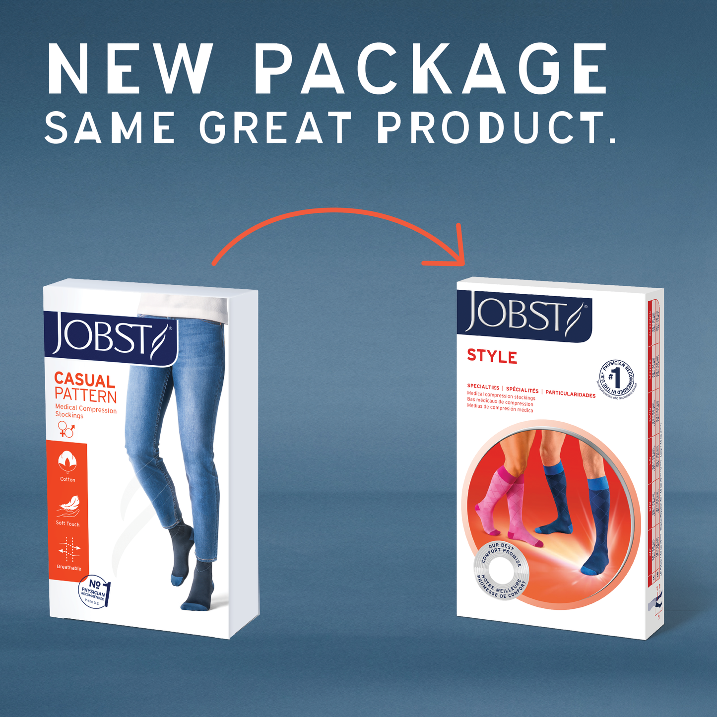 JOBST® Style Knee High 20-30 mmHg Compression Socks Closed Toe
