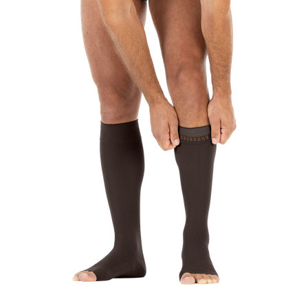 JOBST® forMen Knee High 30-40 mmHg w/ SoftFit Band Compression Socks Open Toe
