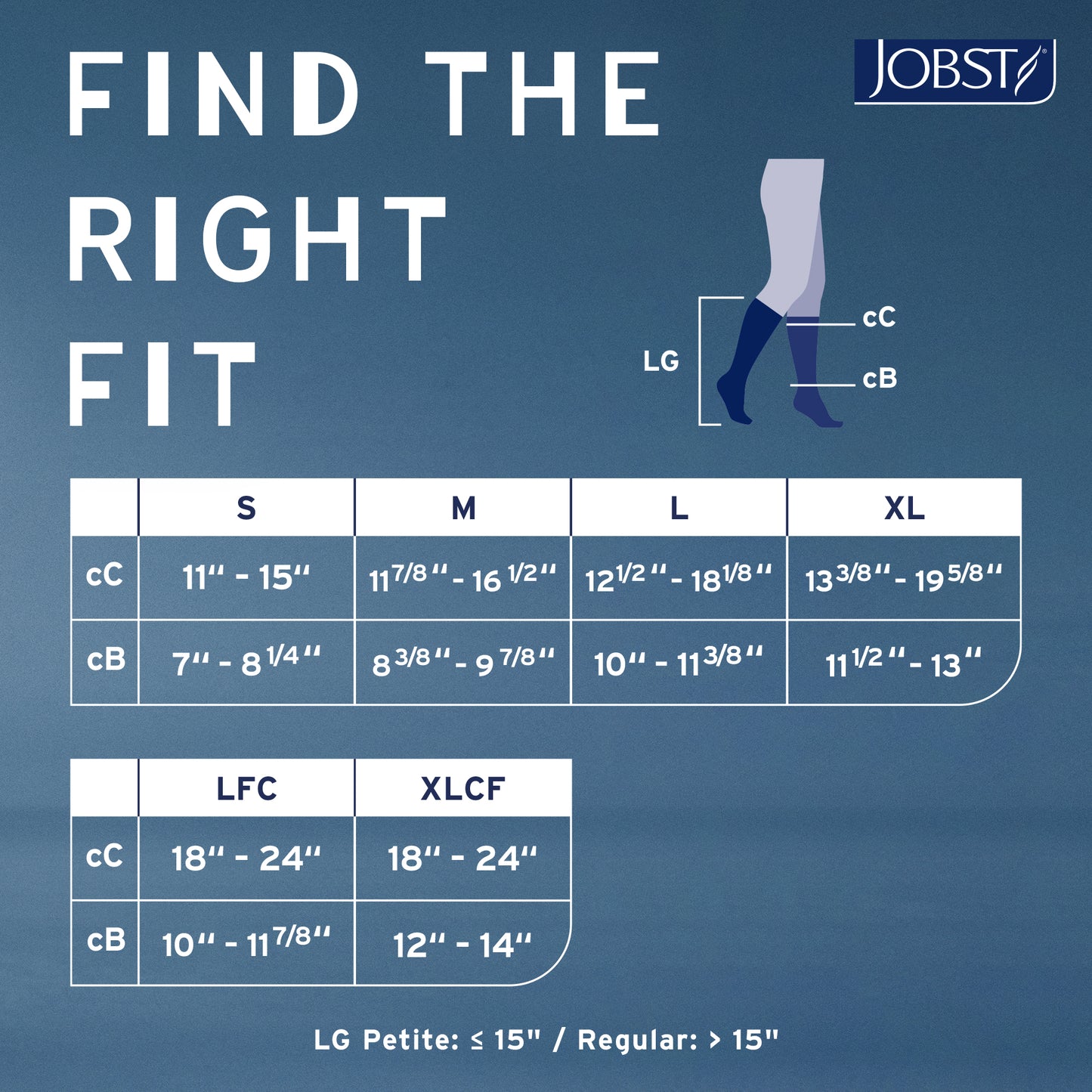 JOBST® Relief Knee High 30-40 mmHg Compression Stockings Open Toe